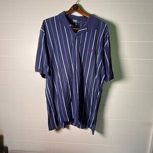 Polo Ralph Lauren Men's Striped Nautical Polo Distressed, 2XLT